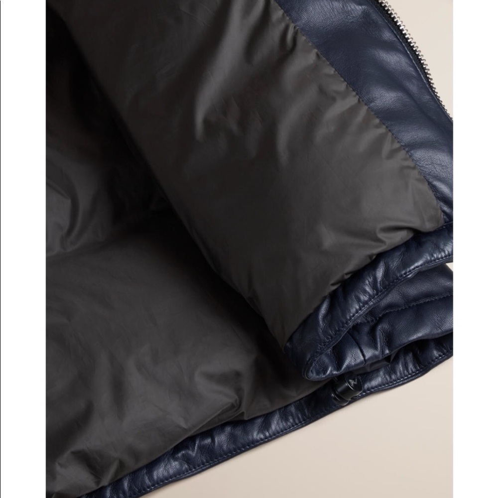 Burberry Detachable Sleeve Hooded Puffer Jacket- Lamb Leather - Picture 3 of 16